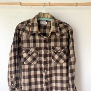 H Bar C vintage western shirt medium